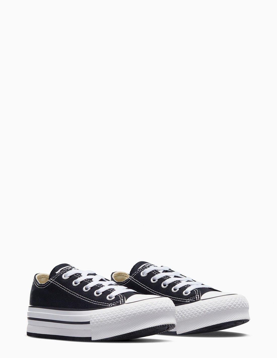 converse Sneakers compensées enfant ctas eva lift ox noir