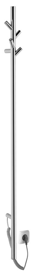 Sapho Pasador elektrische verticale radiator chroom 150cm 30Watt