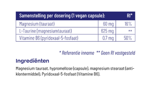 Vitakruid Magnesium Tauraat met P-5-P Capsules 180VCP