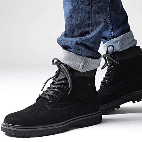Boots Mid Lace Up 0802 Black Stormfront