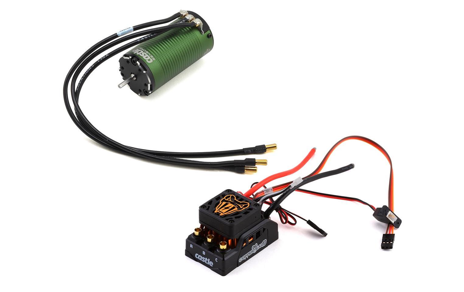 Brushless-Antriebsset Copperhead 10.1415-2400KV MT<br>Brushless Sensored Antriebsset für Monstertrucks mit 3-4S LiPo Akku's