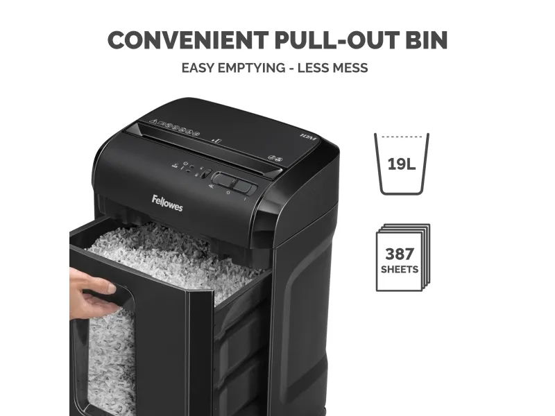 Fellowes Powershred 10M - Finskæremaskine - mikro-shred - 2 x 12 mm - P-5
