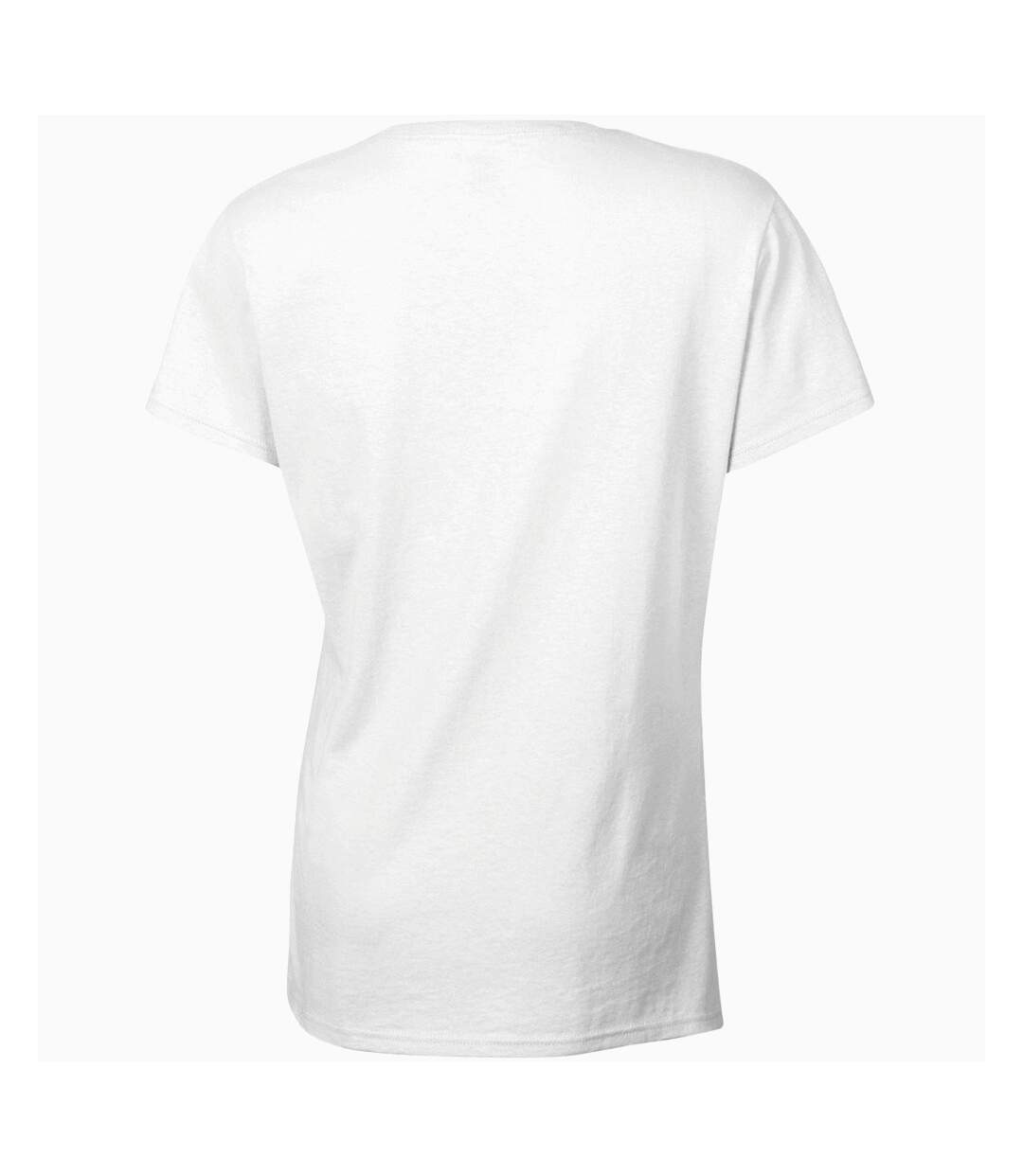 Gildan - T-shirt à manches courtes coupe féminine - Femme (Blanc) - UTBC2665