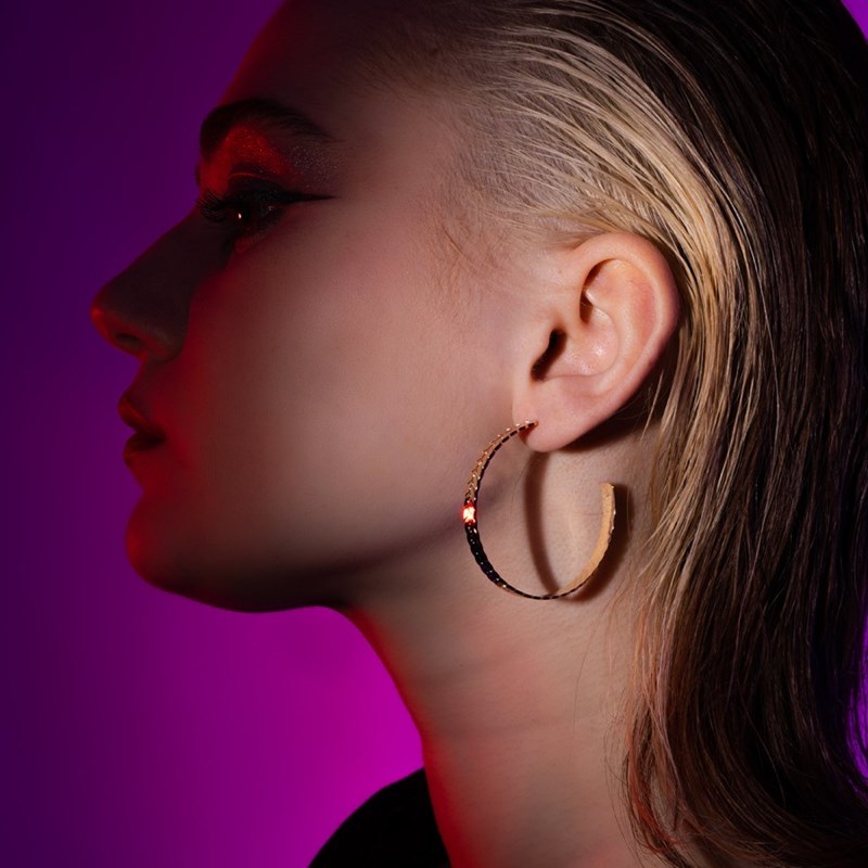 Boucles d'oreilles Aleyna plaqué or rose