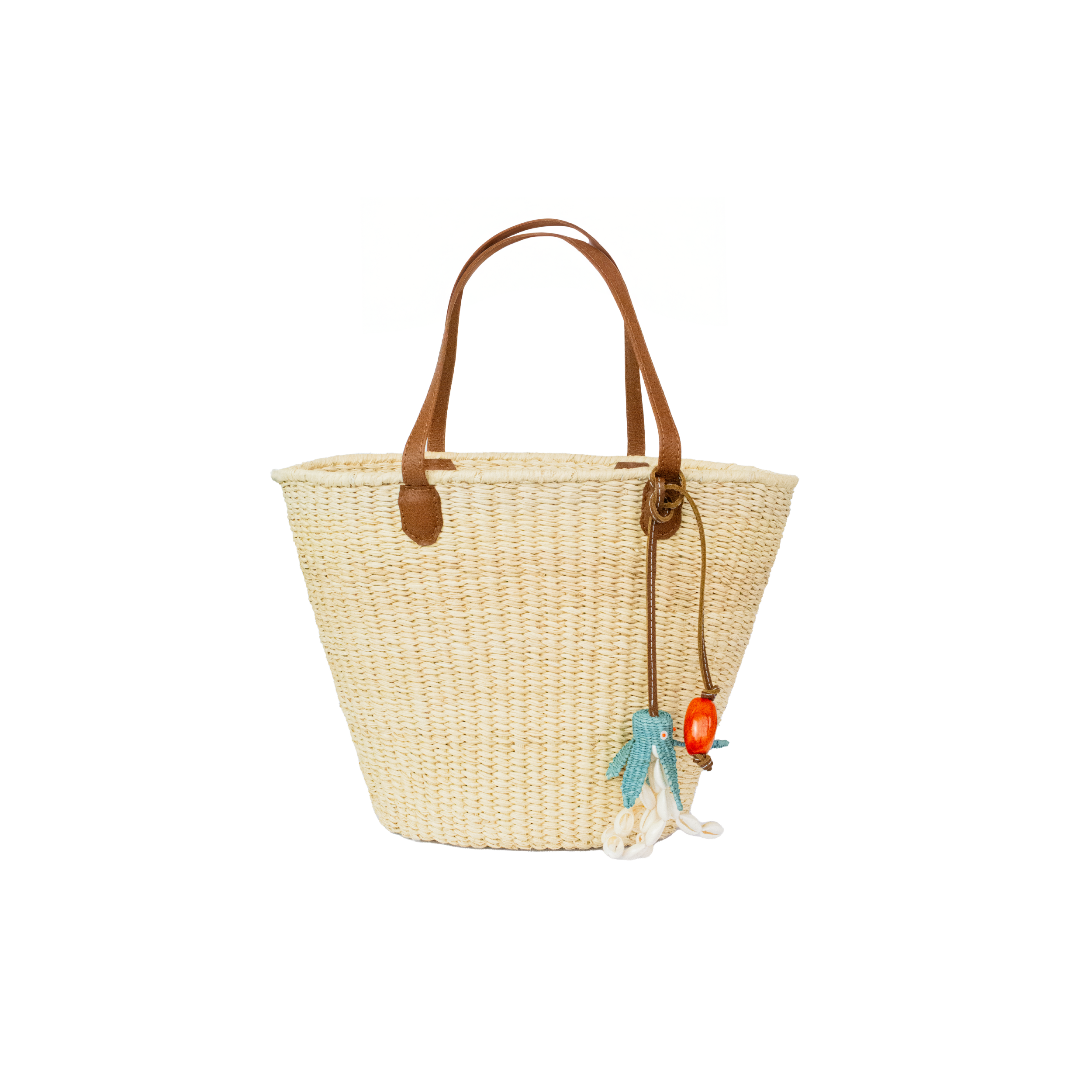 Sac cabas moyen en paille