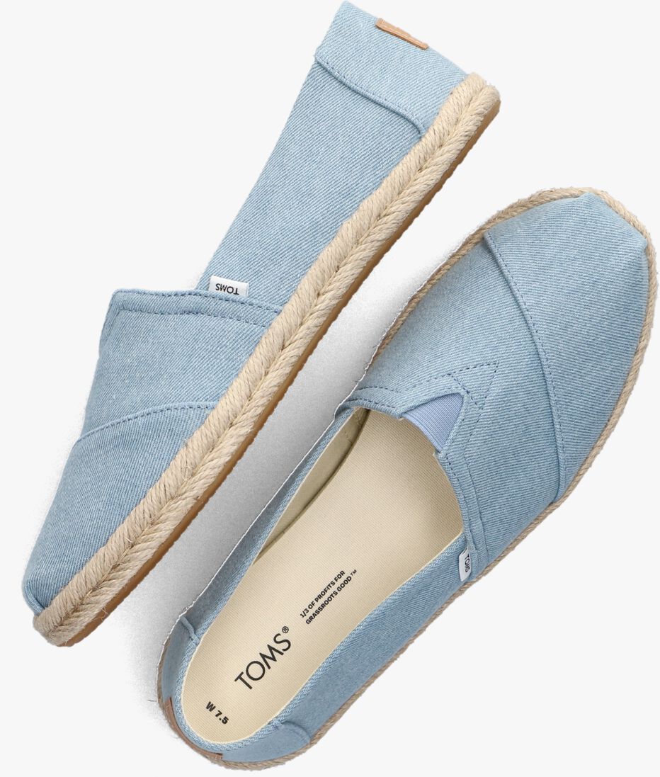 TOMS blauwe toms espadrilles alpargata rope