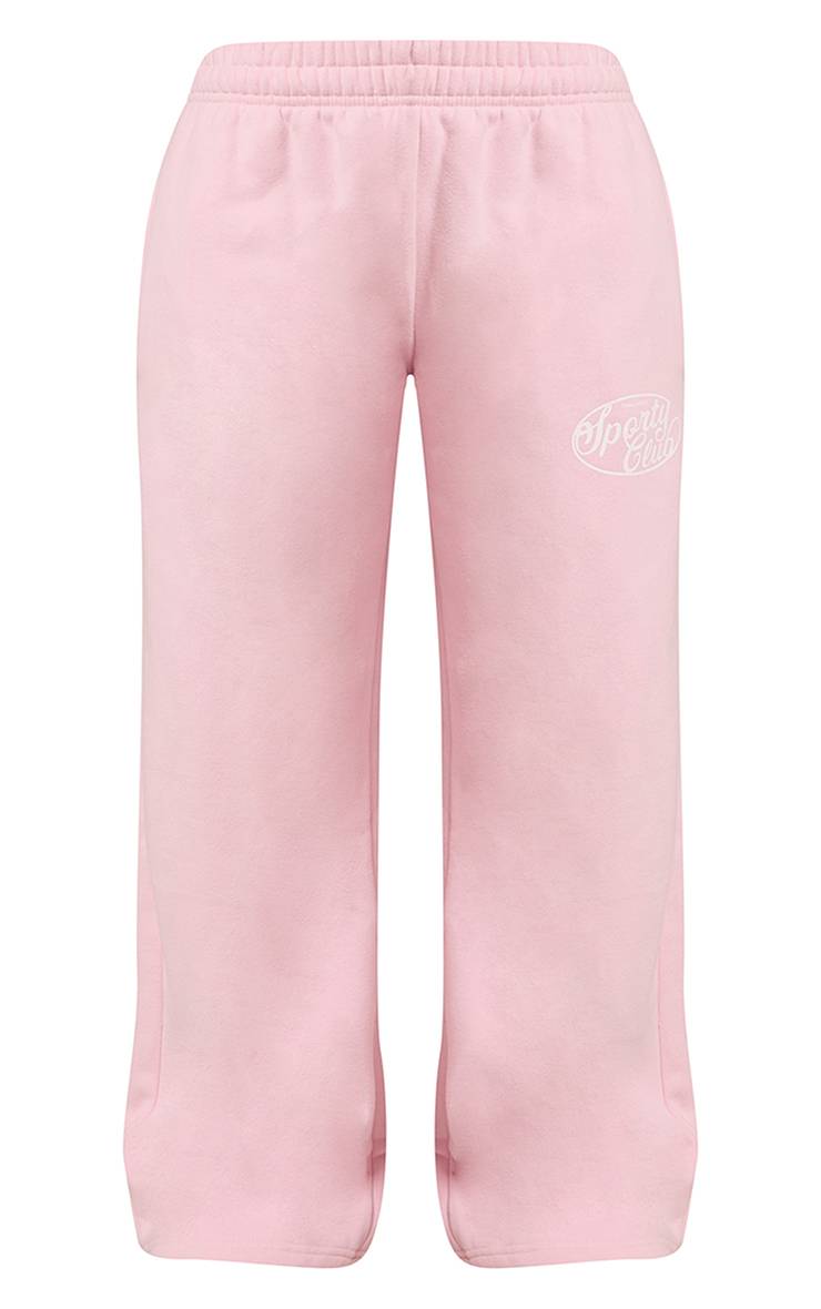 Rose Bébé Pantalon De Jogging Droit En Molleton De Coton Sports Club Petite