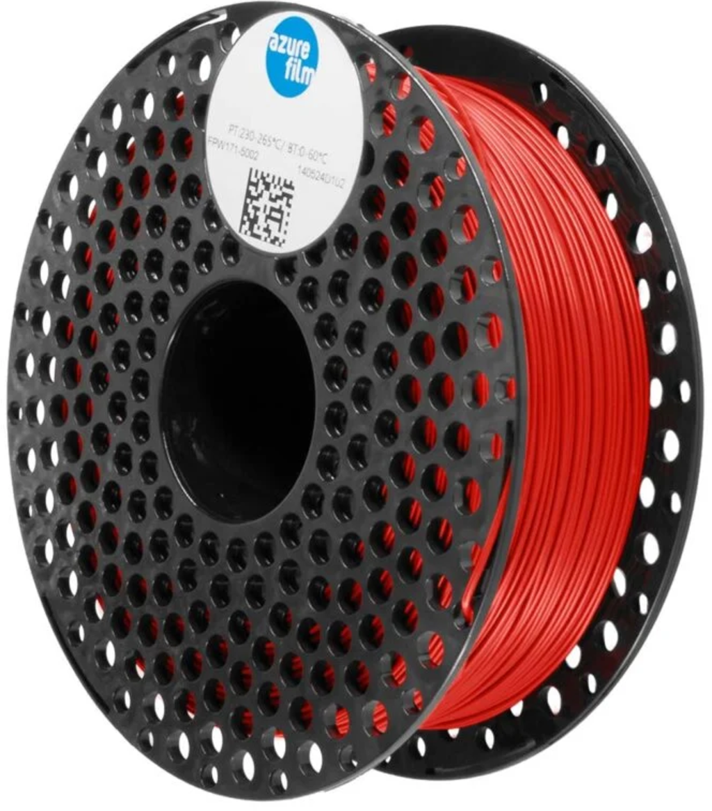 AzureFilm  TPU Flexible 95A Red, 1,75 mm / 1000 g    Elastisches TPU-Filament für flexible Bauteile in Red