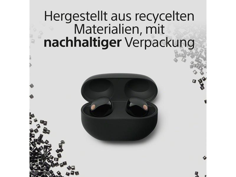 Sony True Wireless In-Ear-Kopfhörer WF-1000XM5 Schwarz Kabelloser Bluetooth-Kopfhörer mit Noise Cancelling
