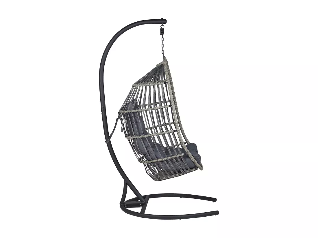 Fauteuil suspendu avec support SESIA Gris foncé