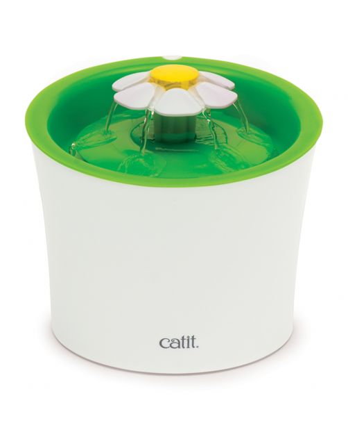 Catit Drinkfontein Bloem Senses - Kattendrinkbak - 3 l Wit Groen