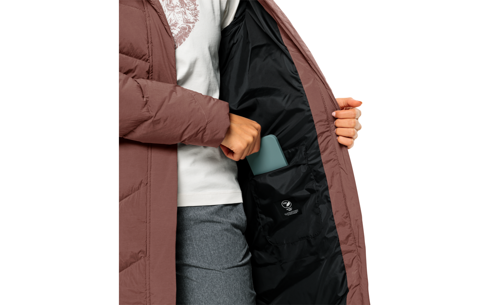 Jack Wolfskin Marienplatz Coat Damen Daunenmantel