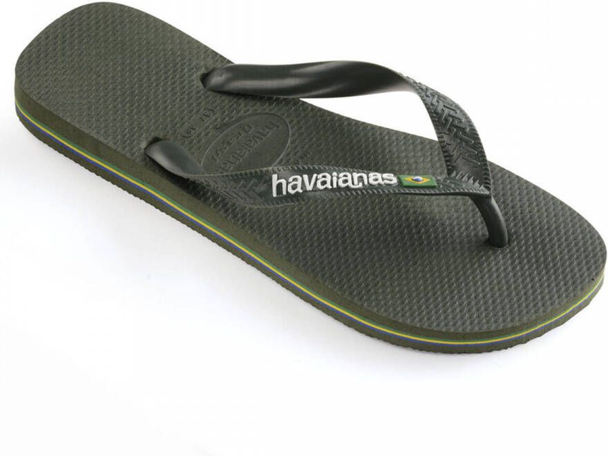 Havaianas Teenslippers Brasil Logo zomerschoen slippers poolslides met logo-opschrift
