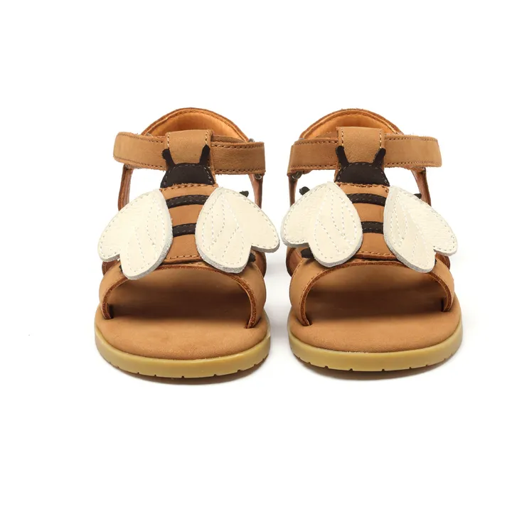 Donsje Sandales Iles Sky Abeille Cuir | Ocre