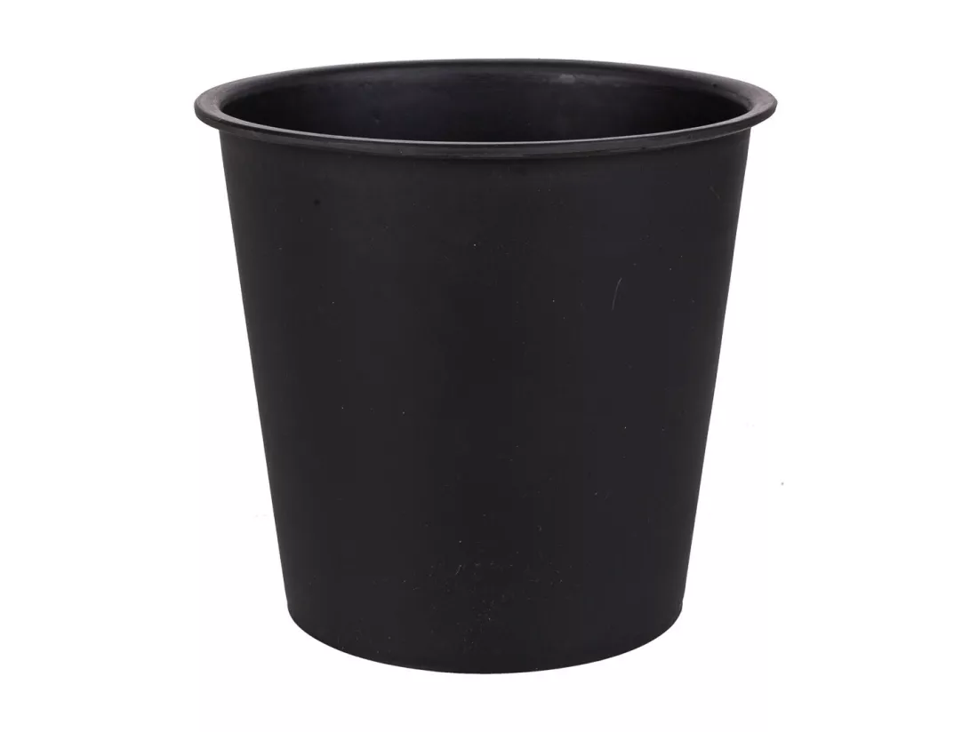 Cache-pot en rotin blanc d28x40h