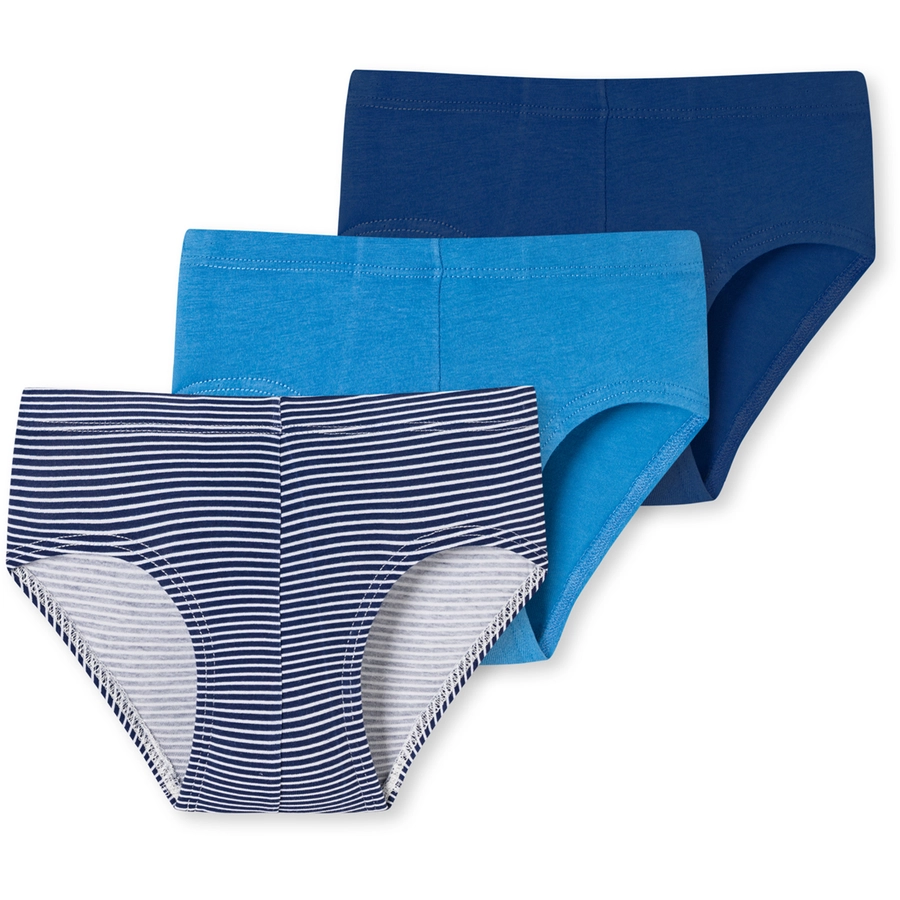 Schiesser Slip 955 Organic Cotton blau