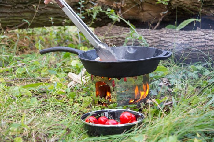 Fire Skillet fp25 with one pan handle bålpande