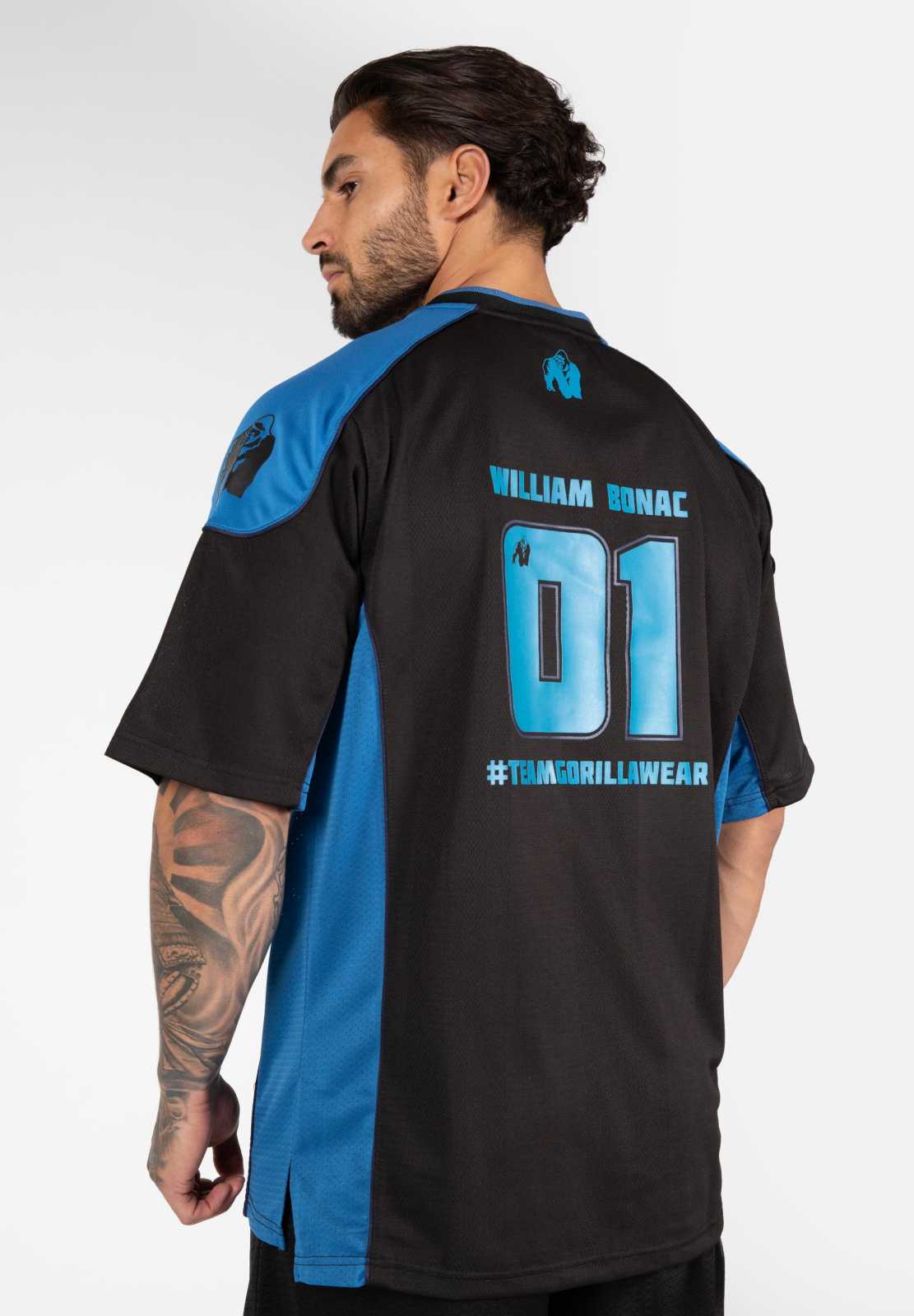 Camiseta Gorilla Wear Athlete 2.0 - William Bonac Azul Marinho/Preto