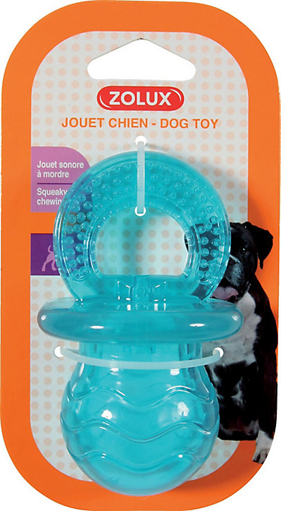 Jouet TPR Zolux Tétine pop 10cm turquoise