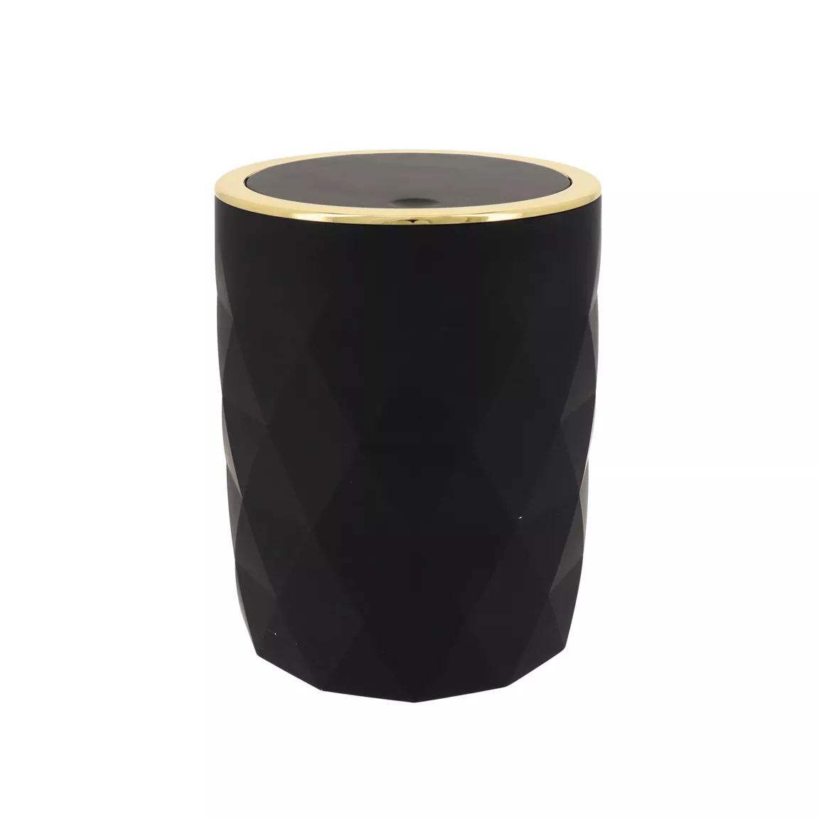 Poubelle salle de bain 6L Rubby Noir
