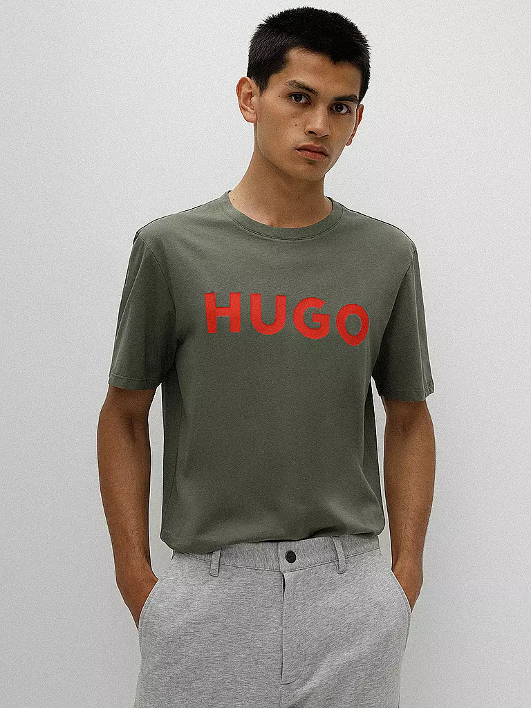 HUGO T-Shirt DULIVIO grün