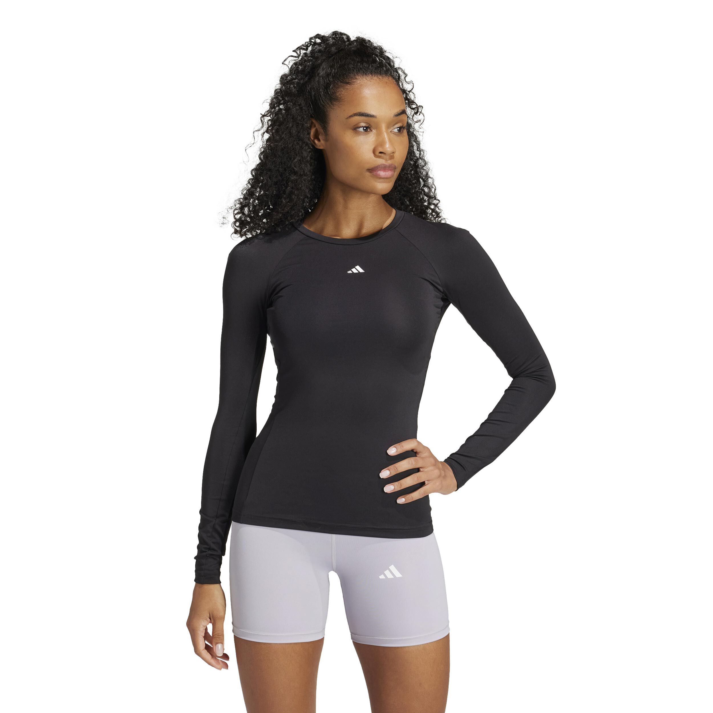 adidas Tech-Fit Haut Manches Longues Femmes - Noir