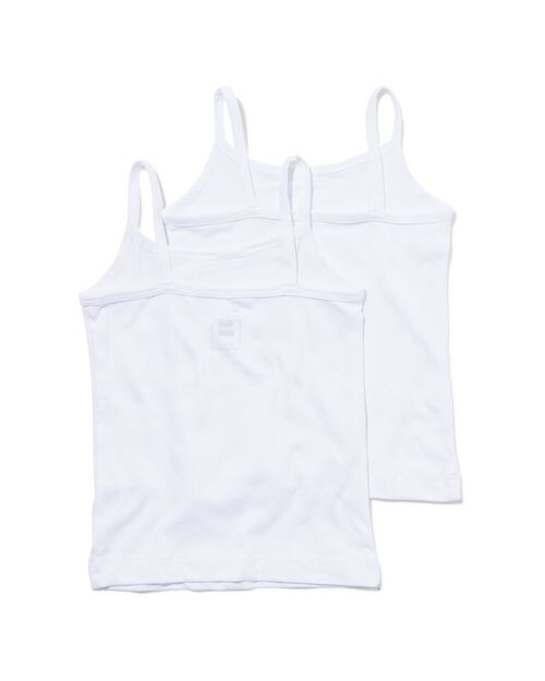 2 débardeurs fille blanc