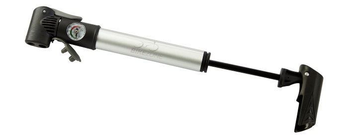 Cykelpumpe mini m/manometer - Bikezone