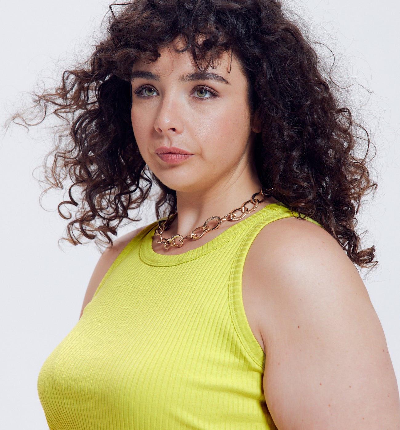 Débardeur ctelé Femme - Vert anis