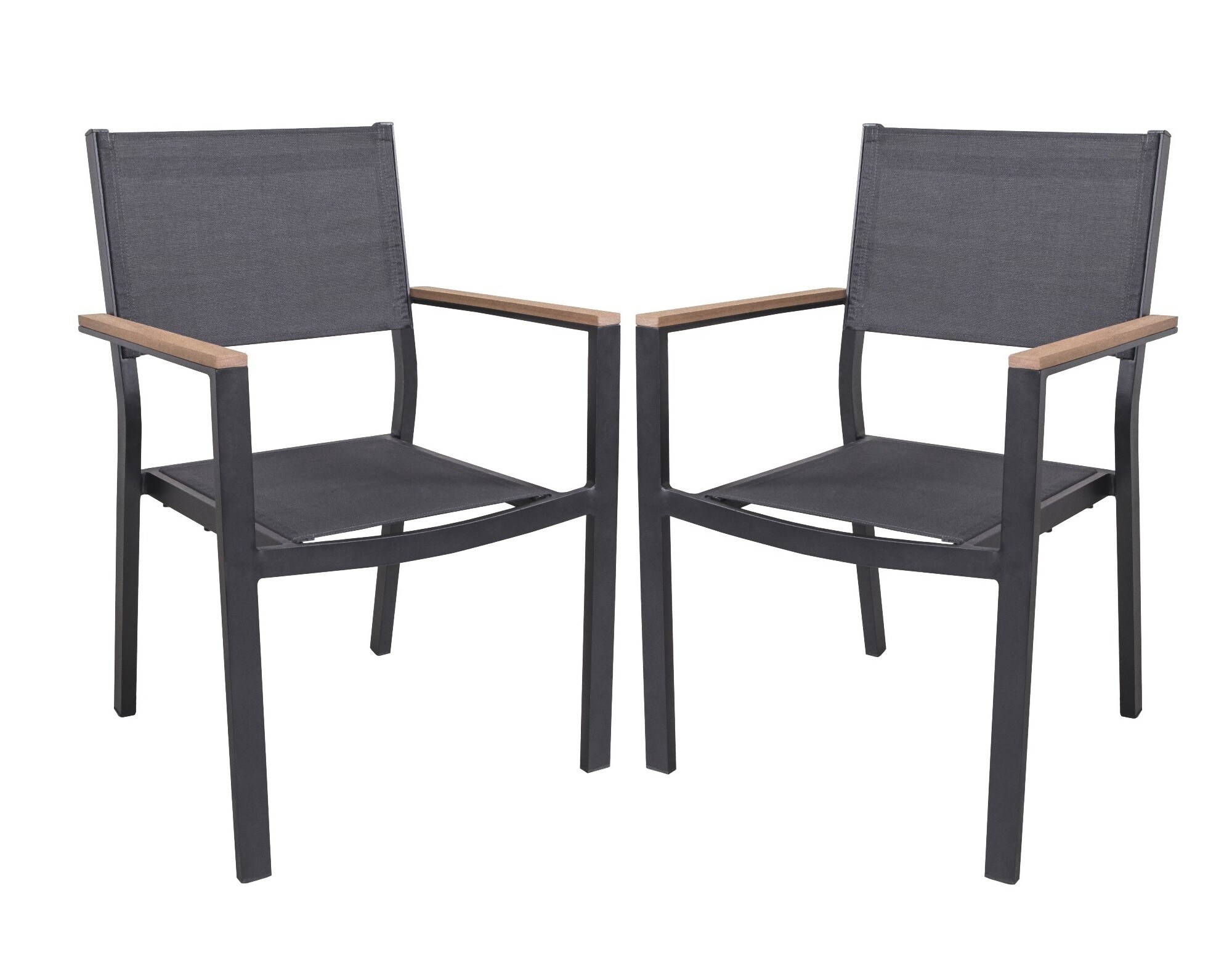 2er Set Stapelstuhl Cancun Gartenstuhl Essstuhl Garten Terrasse Möbel Stuhl