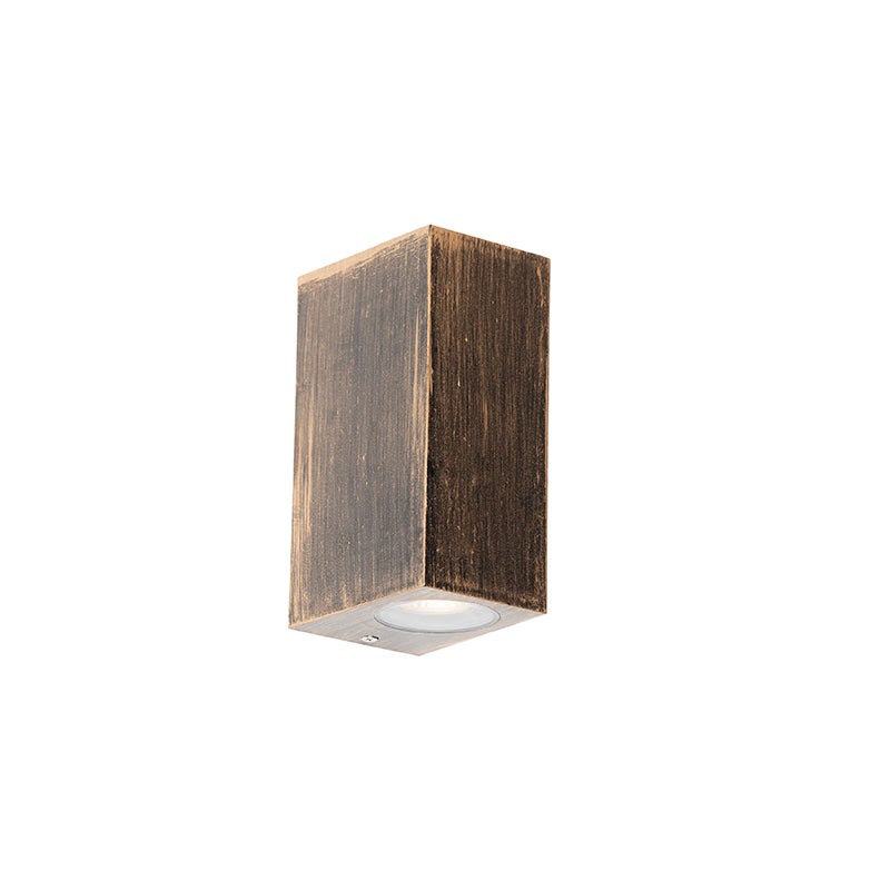 Vintage wandlamp, antiek goud, van kunststof - Baleno II