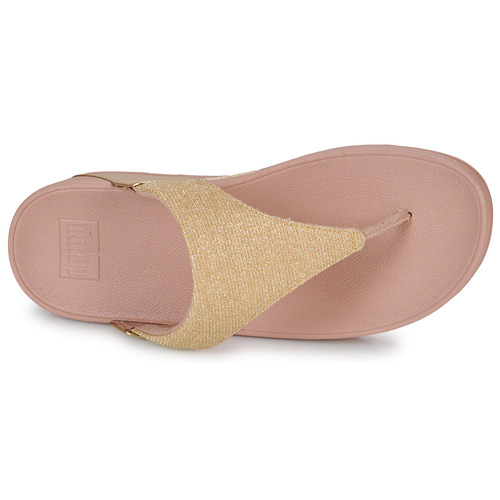 FitFlop - LULU SHIMMERLUX TOE-POST SANDALS - Rose / Doré