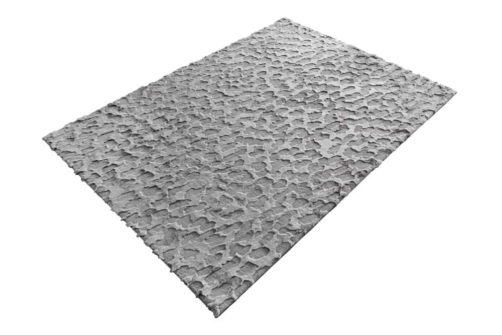 Moderner Teppich DUNE 230x160cm anthrazit Hochflor Indoor-Teppich Hoch-Tief-Effekt Faux-Fur