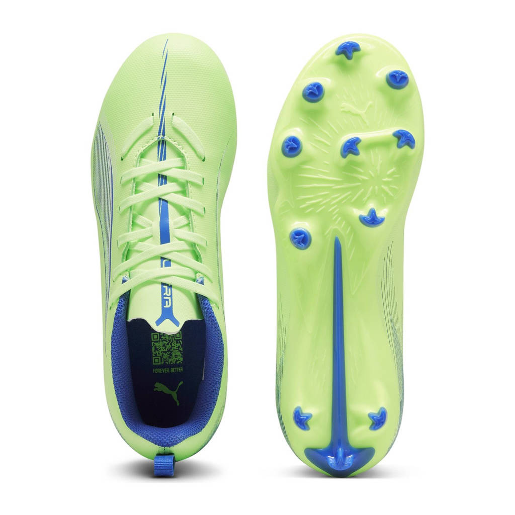 Puma Ultra 5 Playjunior voetbalschoenen geel/wit/blauw