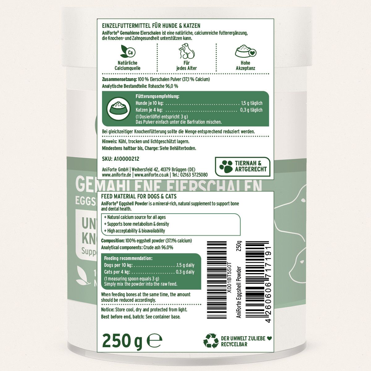 AniForte Gemahlene Eierschalen