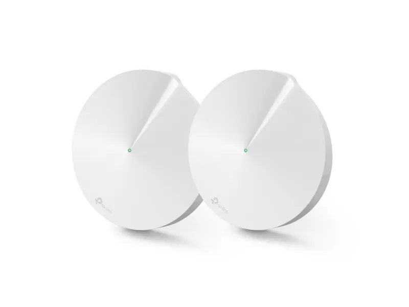 TP-Link Deco M9 Plus - Wi-Fi-system (2 routere) - op til 4500 sq.ft - mesh - GigE, ZigBee - 802.11a/b/g/n/ac, Bluetooth 4.2, ZigBee Home Automation 1.2 - Tri-Band
