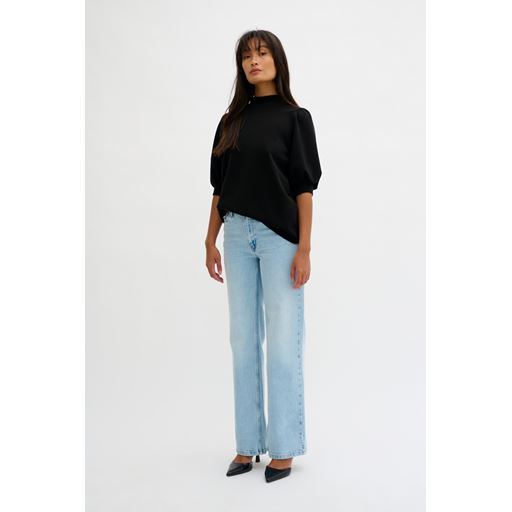 My Essential Wardrobe 21 The Puff Bluse, Sort, L