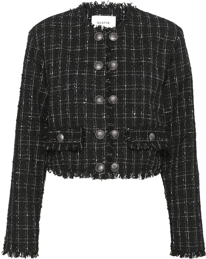 Gestuz GaellyGZ jacket Blacknwhite check