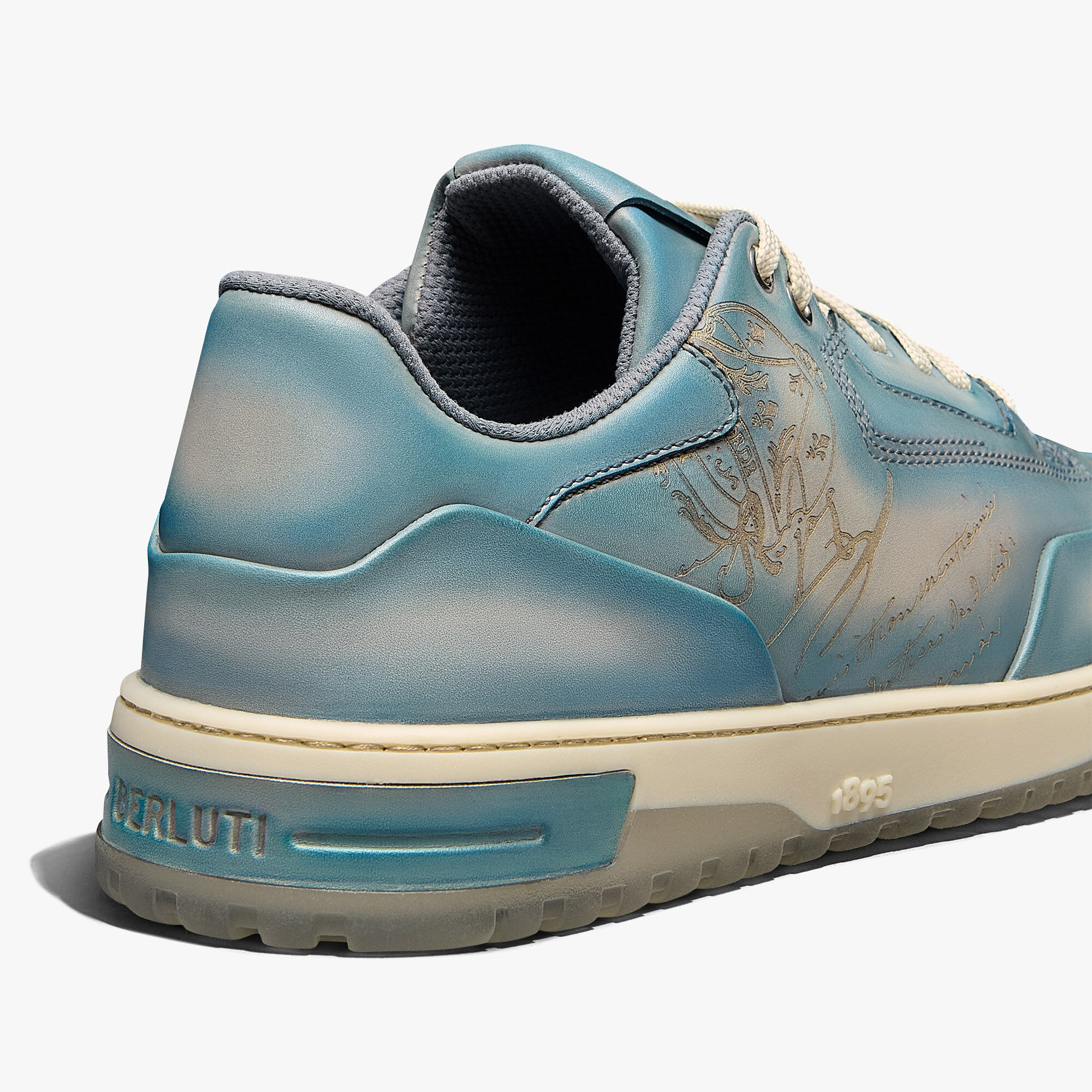 Sneaker Playoff En Cuir Scritto
