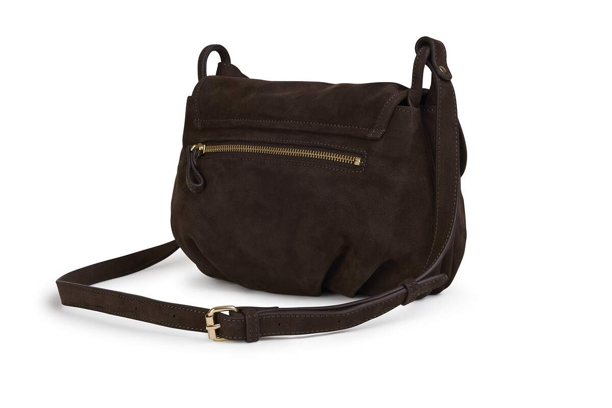 NAT & NIN<br>Bolsa de mão com aba, em couro Jen