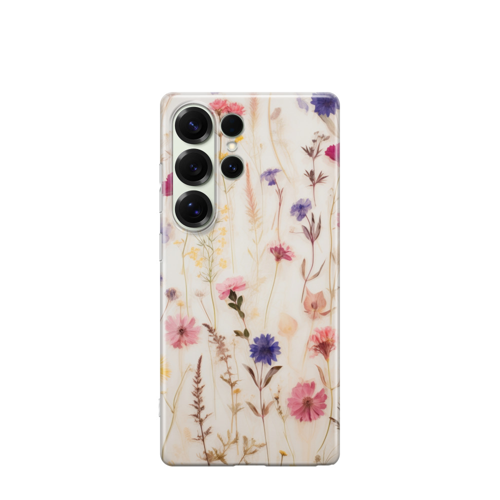 Samsung Galaxy S25 Ultra Gummi Hülle Blütenmelodie - Versch. Farben