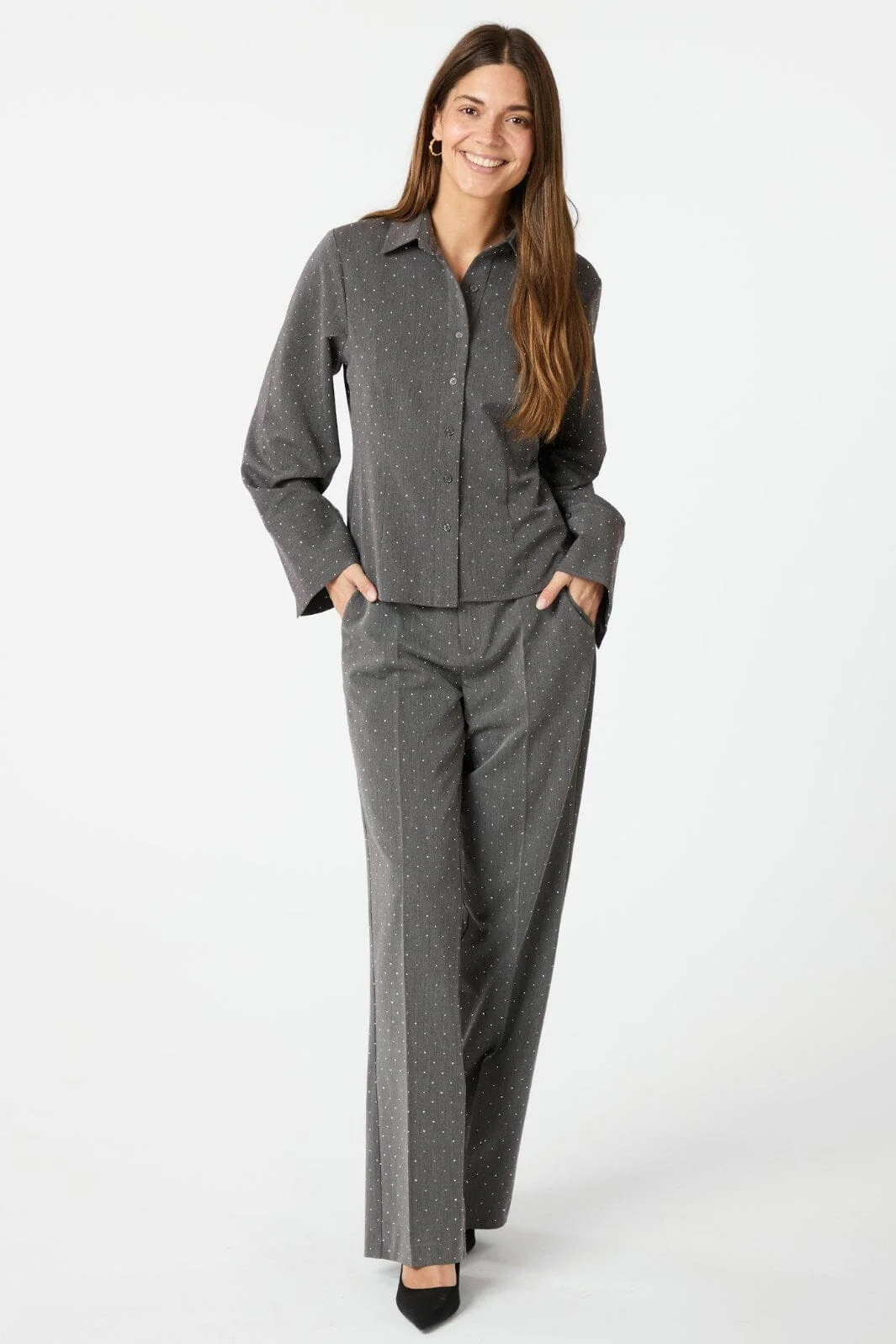Neo Noir Alice Bedazzled Pants 164477