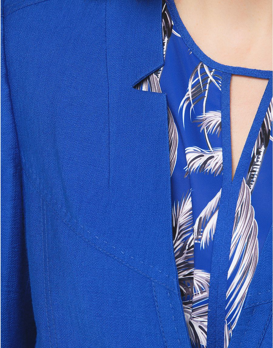 Veste chic bleu roi