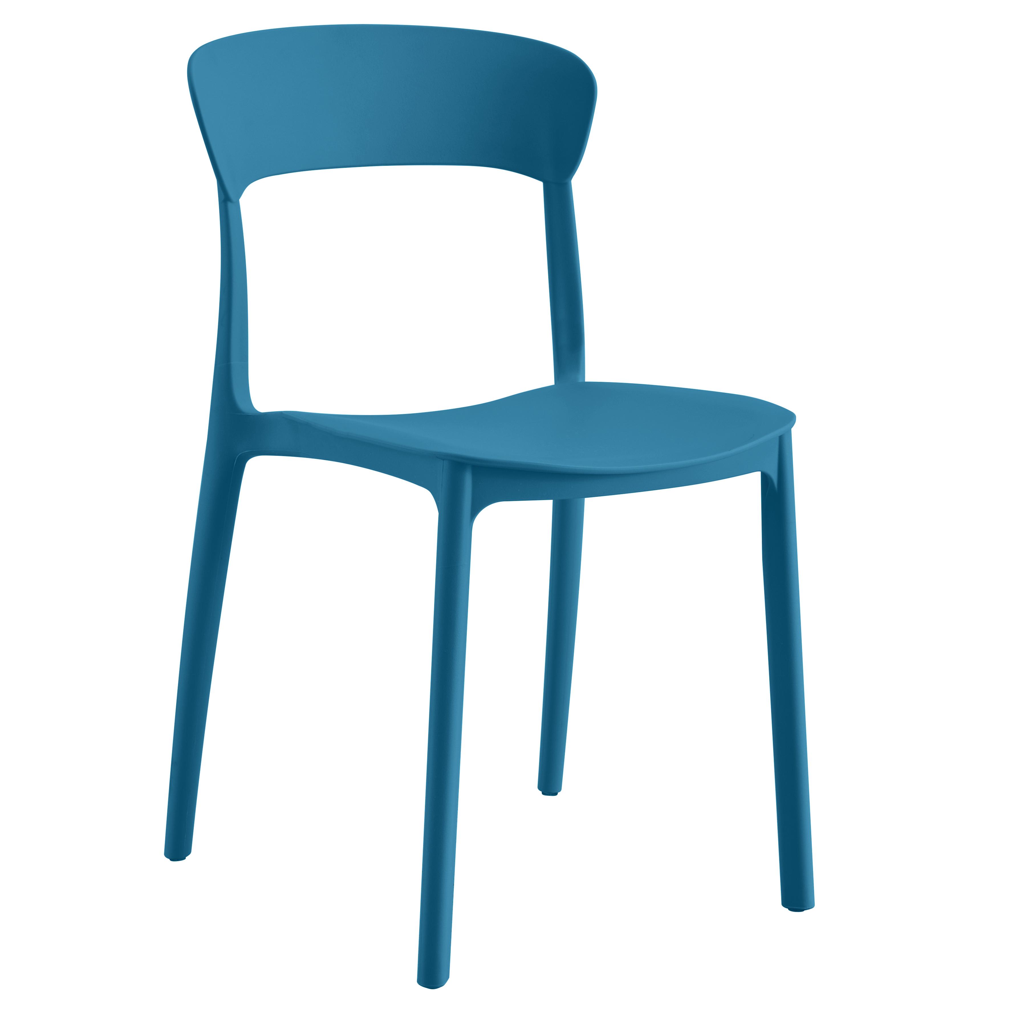 CHAISE JANICE BLEU CANARD 50.5X41X80CM