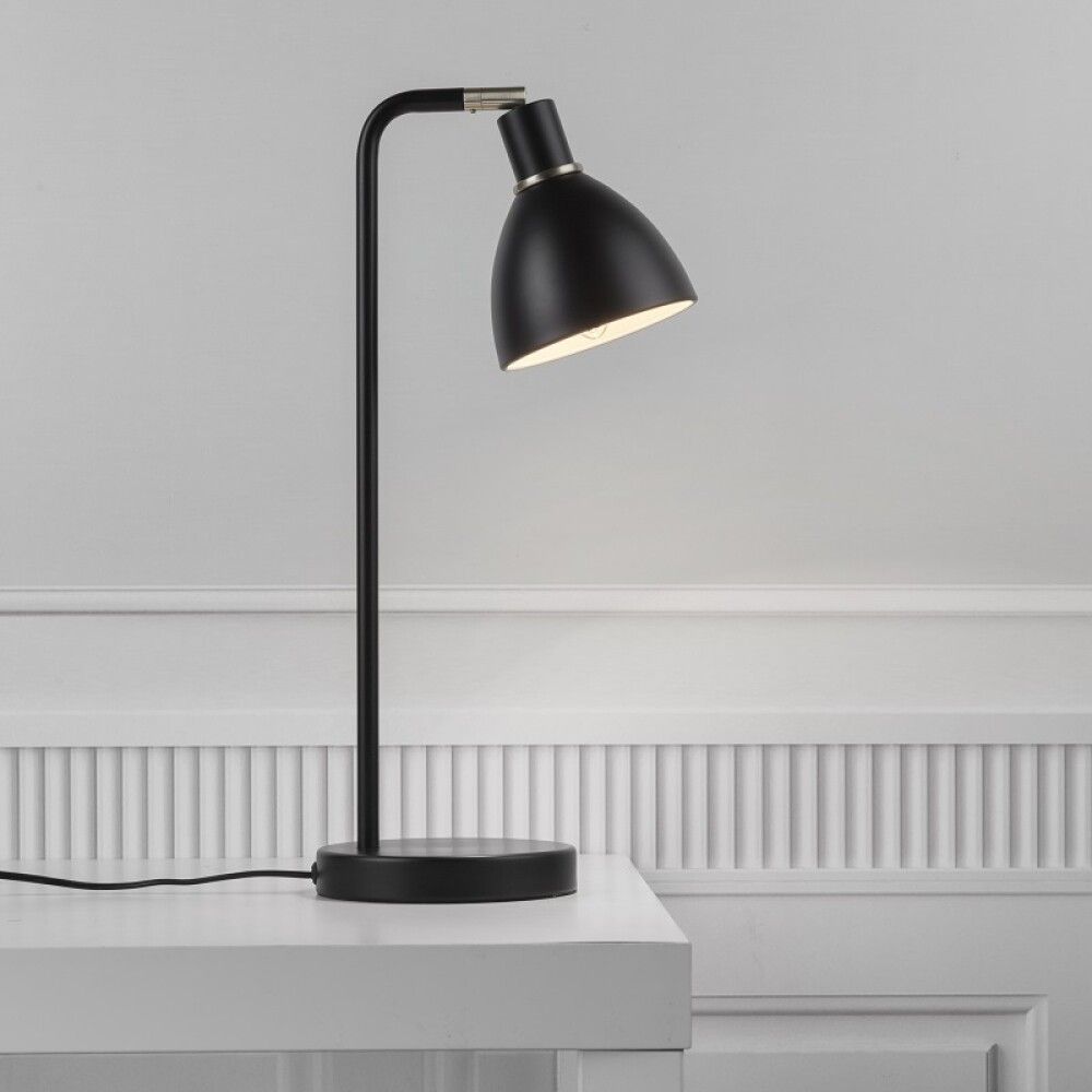 BORDLAMPE NORDLUX RAY SVART/MESSING