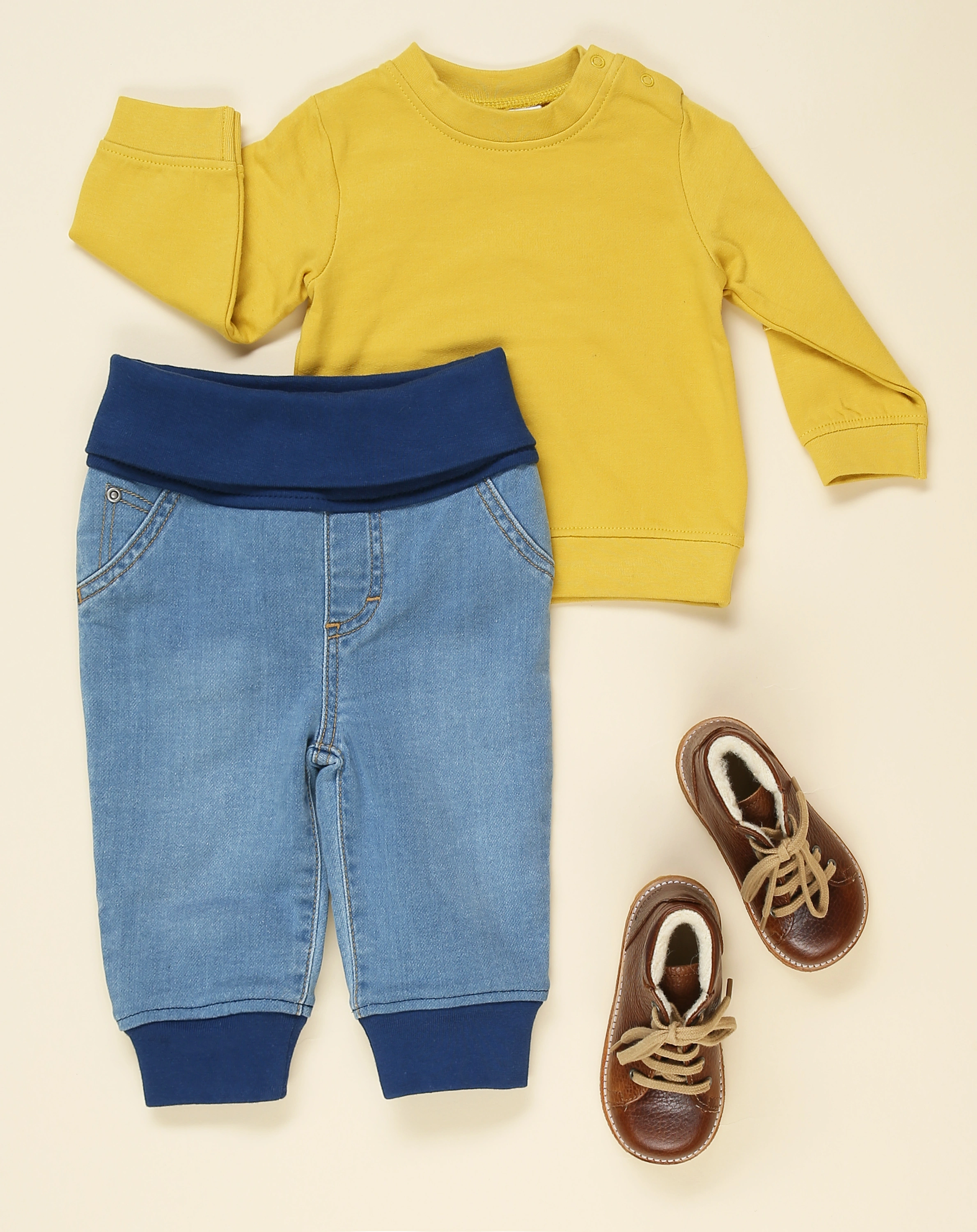 Jeans-Schlupfhose EASY in mittelblau