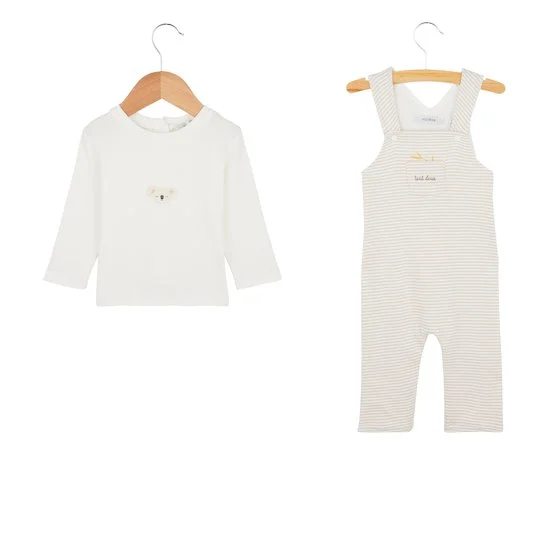 Ensemble salopette Petit Koala   Écru/Beige        de               Marèse