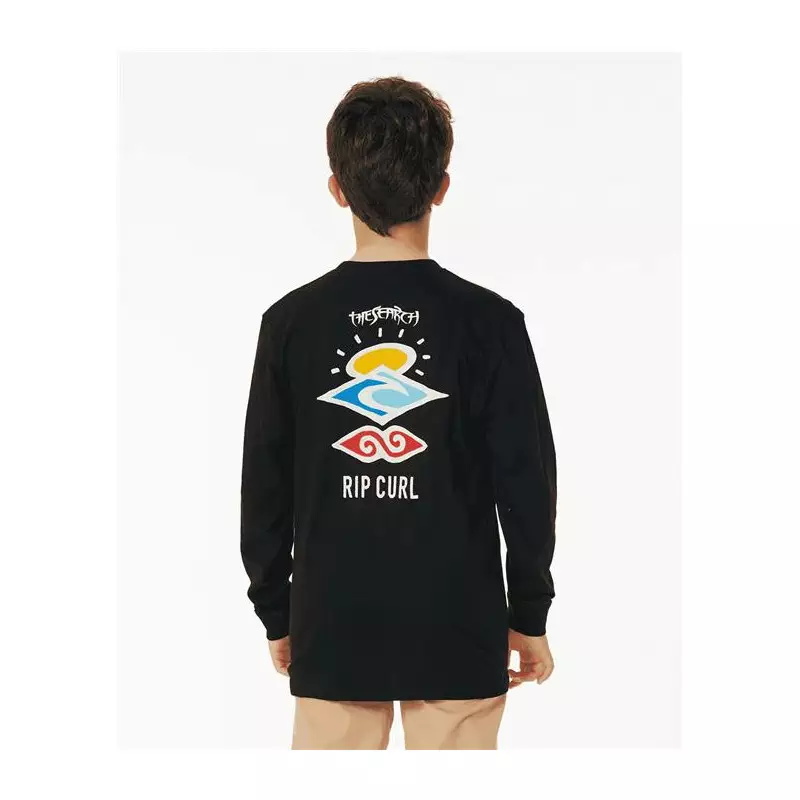 Teeshirt junior RIPCURL Search Icon L/S Tee -Boy Black