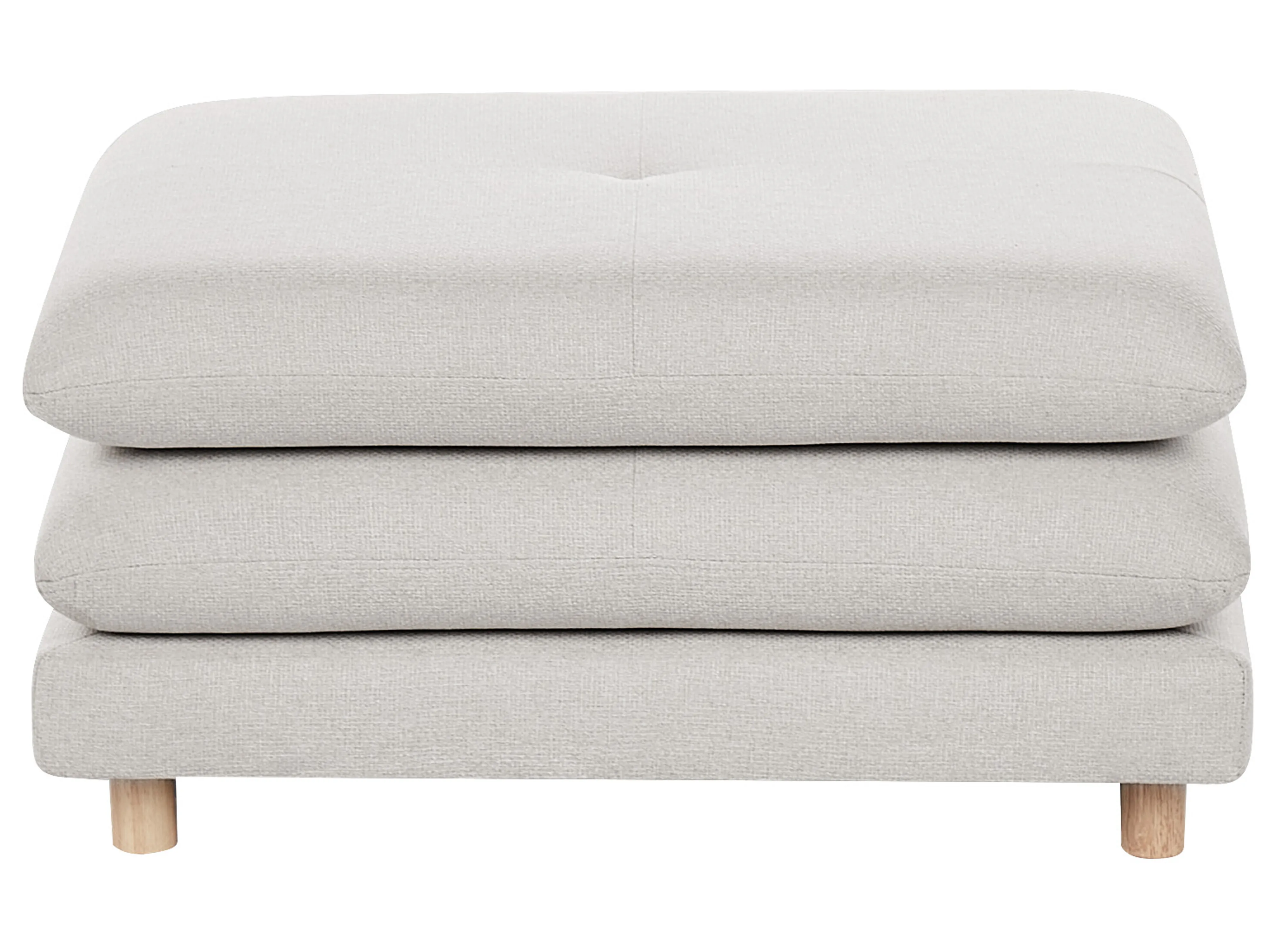 Bank 2-zits HEDEN Stof Beige met ottomaan