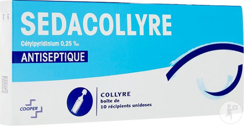 Sedacollyre 0,25% Antiseptique Gouttes Oculaires 10 Unidoses